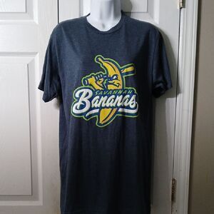 Savannah Bananas unisex bluish gray short sleeve tshirt Sz M NWOT